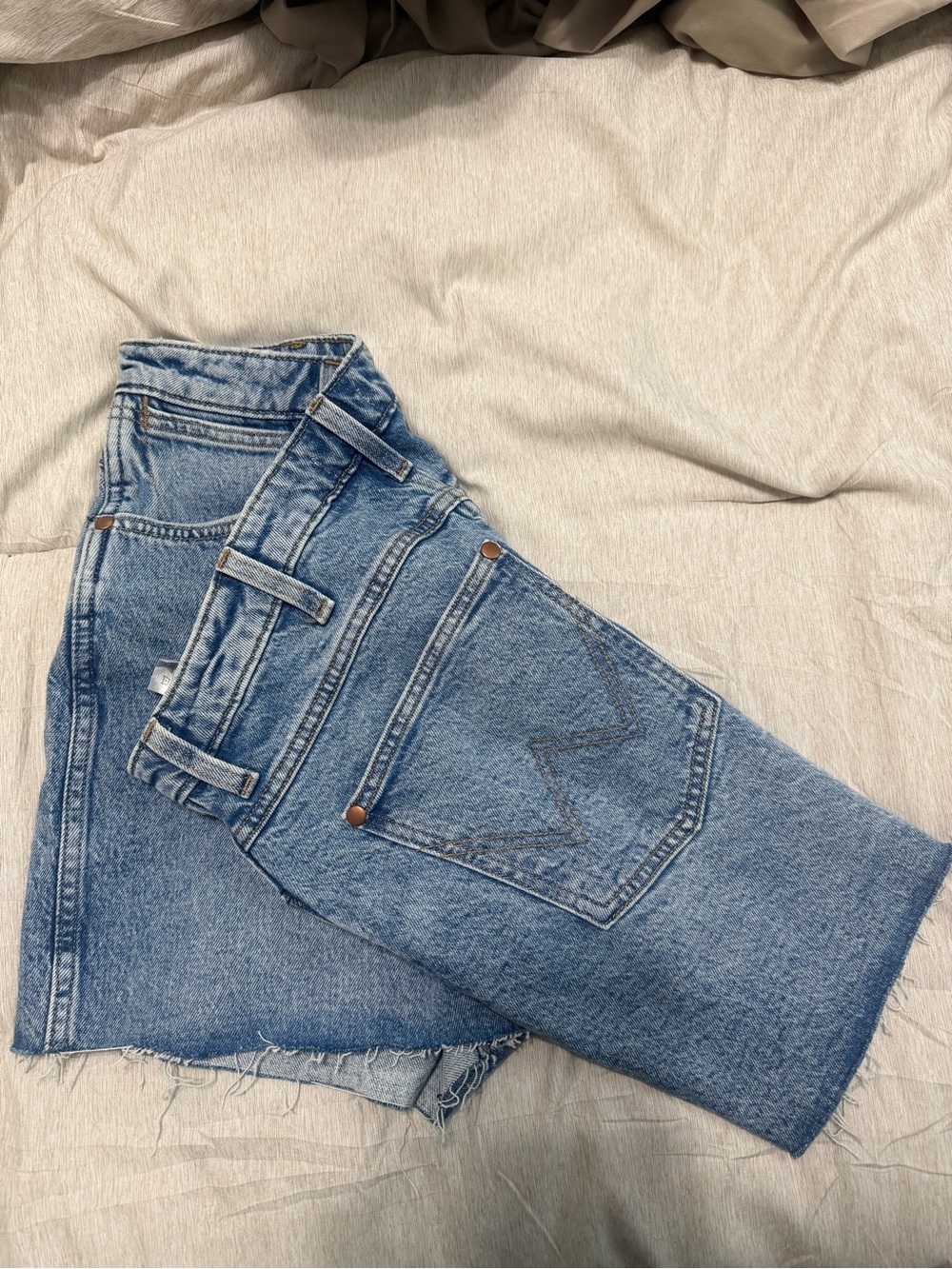 Wrangler Light Blue Denim Jean Shorts